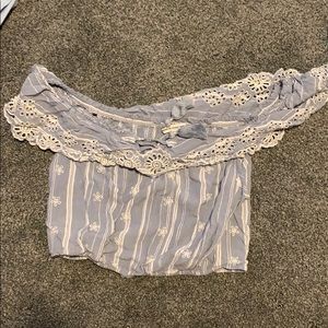 american eagle off the shoulder top